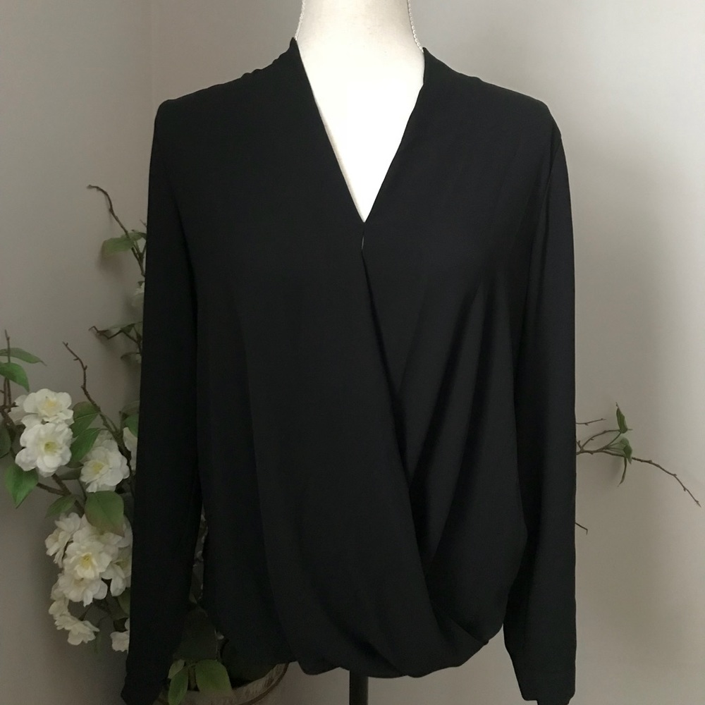 Black Long Sleeve Dress Top